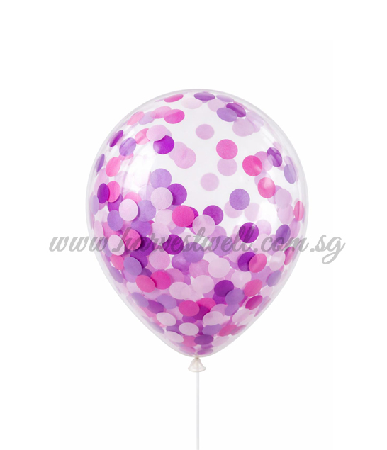 Confetti Mystic Blossom Helium Latex Balloon